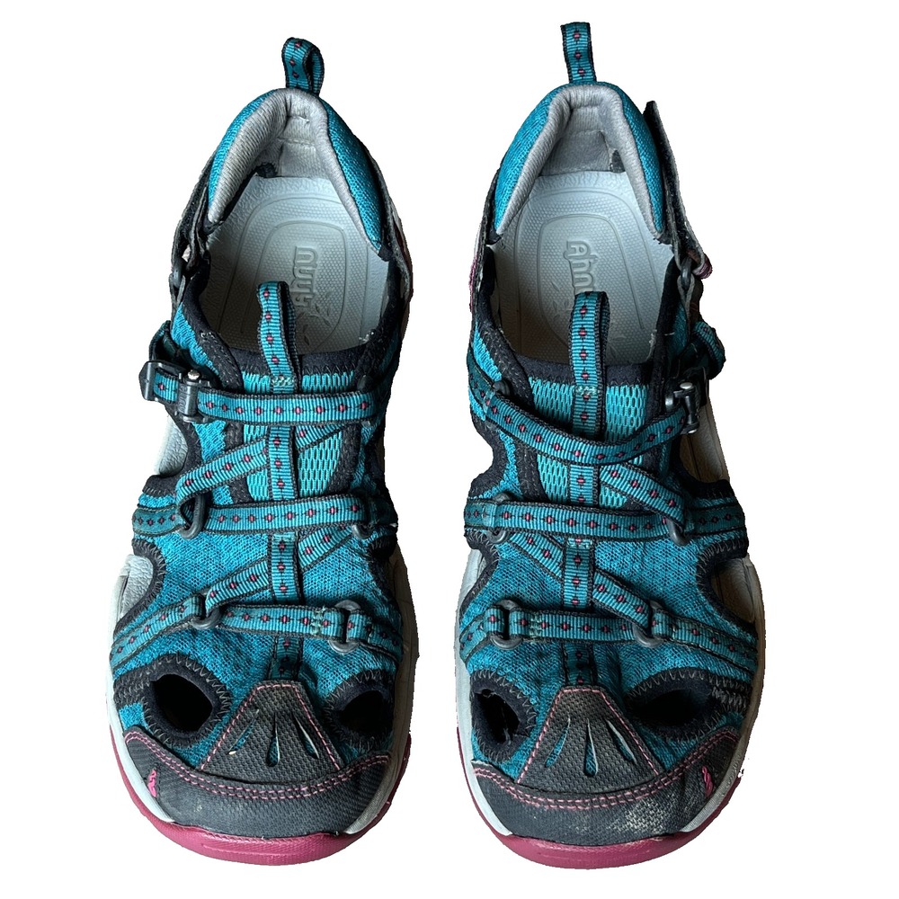 Ahnu River Hiking Sandals Toe Protection Blue Womens 9.5 UK 7.5 EU 40.5
